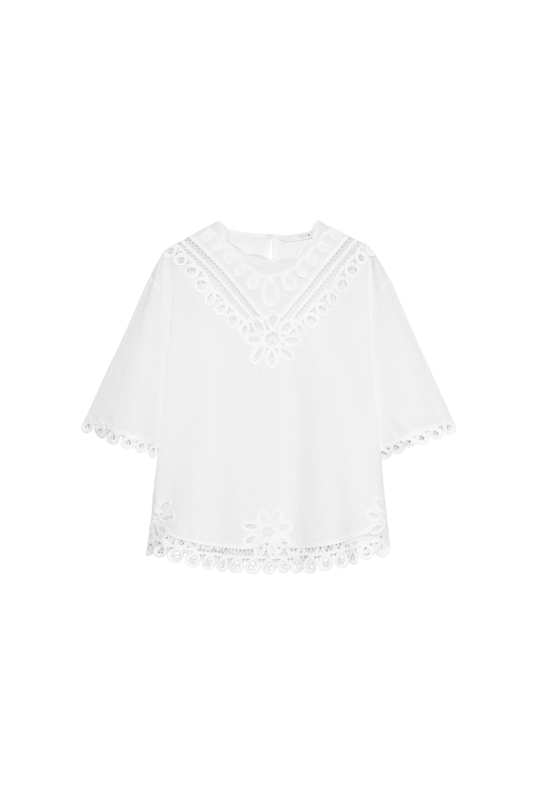 CHEMISE BRODÉE EN LIN ZW COLLECTION